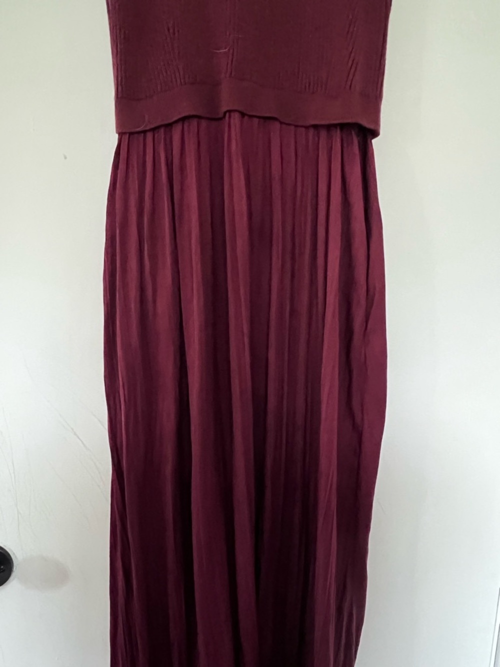 Taylor Wine Burgundy Maxi Dress